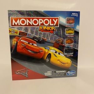 Monopoly JuniorDisney Pixar Cars Edition NEW. SEALED.